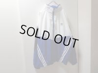 90'S adidas MULTI COLOR ZIP UP NYLON JACKET（アディダス マルチカラー切替し + ジップアップ仕様ナイロンジャケット）（M）