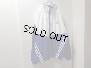 画像1: 90'S adidas MULTI COLOR ZIP UP NYLON JACKET（アディダス マルチカラー切替し + ジップアップ仕様ナイロンジャケット）（M）