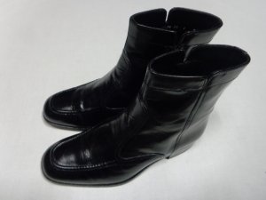 画像1: 90'S FLORSHEIM SIDE ZIP LEATHER BOOTS（フローシャイム サイドジップ仕様 本革 ブーツ）（US7-D）