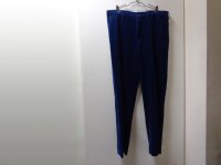 00'S RALPH LAUREN NAVY CORDUROY WIDE SLACKS（ラルフローレン 紺 太畝コーデュロイ素材 ワイド仕様 スラックス）PRESTON PANT（実寸W35 × L31）