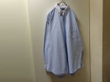 90'S RALPH LAUREN STRIPE PATTERN L/S OXFORD SHIRTS（ラルフローレン ストライプ柄 ボタンダウン仕様 長袖 オックスフォード シャツ）BIG SHIRT（L）