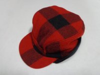 90'S FILSON BLOCK CHECK PATTERN MELTON EAR FLAP CAP（フィルソン ブロックチェック柄 メルトン イヤーフラップ キャップ）