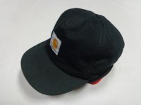 90'S carhartt BLACK DUCK EAR FLAP CAP（カーハート 黒ダック イヤーフラップ キャップ）MADE IN USA（L）