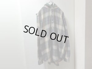 画像1: 00'S RALPH LAUREN CHECK PATTERN L/S FLANNEL SHIRTS WITH HOODED（ラルフローレン スウェットフード付き チェック柄 長袖 フランネルシャツ）（M）