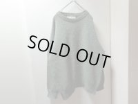 80'S Schottenladen CREW-NECK LOW GAUGE WOOL KNIT SWEATER（クルーネック仕様 マルチネップ入り ローゲージ ウール ニット セーター）MADE IN BRITAIN（XL）