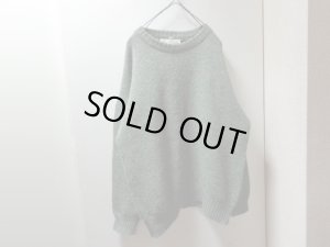 画像1: 80'S Schottenladen CREW-NECK LOW GAUGE WOOL KNIT SWEATER（クルーネック仕様 マルチネップ入り ローゲージ ウール ニット セーター）MADE IN BRITAIN（XL）