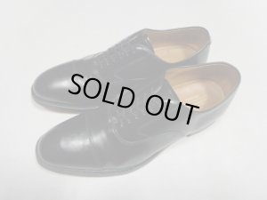 画像1: JOHNSTON & MURPHY OPTIMA STRAIGHT TIP LEATHER SHOES（ジョンストン & マーフィー オプティマ ストレートチップ ＋ 内羽根仕様 レザーシューズ）MADE IN USA（US10-D）