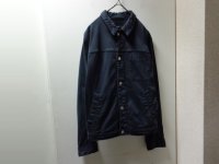 HELMUT LANG BLACK DENIM TRACKER JACKET（ヘルムートラング 黒デニム トラッカー ジャケット）ユーズド加工仕様（M）