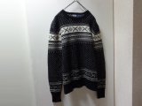 90'S RALPH LAUREN NORDIC PATTERN LAMBSWOOL KNIT SWEATER（ラルフローレン ノルディック柄 ラムウール ニット セーター）（M）