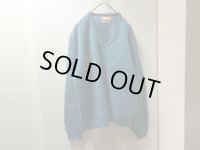 60'S KAROLL'S V-NECK MOHAIR × WOOL KNIT SWEATER（キャロルズ Vネック仕様 毛足長めモヘア × ウール混紡 ニット セーター）(L)