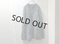 60〜70'S V-NECK LOW GAUGE MOHAIR KNIT SWEATER（毛足長め & ローゲージ仕様 Vネック モヘア ニット セーター）EURO製？(46)