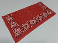 70'S FAST COLOR COTTON BANDANNA（ファストカラー 表示入り コットン バンダナ）