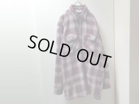 80'S FIVE BROTHER CHECK PATTERN L/S HEAVEY FLANNEL SHIRTS WITH QUILTING LINER（ファイブブラザー キルティング裏地付き チェック柄 長袖 ヘヴィー フランネル シャツ）MADE IN USA（L 16-16 1/2）