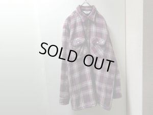 画像1: 80'S FIVE BROTHER CHECK PATTERN L/S HEAVEY FLANNEL SHIRTS WITH QUILTING LINER（ファイブブラザー キルティング裏地付き チェック柄 長袖 ヘヴィー フランネル シャツ）MADE IN USA（L 16-16 1/2）