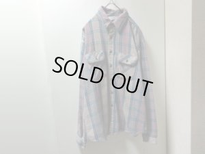 画像1: 80'S FIVE BROTHER CHECK PATTERN L/S HEAVEY FLANNEL SHIRTS（ファイブブラザー チェック柄 長袖 ヘヴィー フランネル シャツ）MADE IN USA（17- XL-17 1/2）