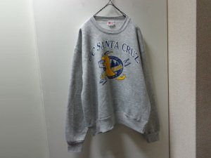 画像1: 80'S UCSC BANANA SLUGS CREW-NECK SWEAT（カリフォルニア大学サンタクルーズ校 バナナスラッグ クルーネック仕様 スウェット）MADE IN USA（M）