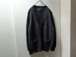 画像1: 70'S PENDLETON MIDDLE-GAUGE WOOL KNIT CARDIGAN WITH POCKET（ペンドルトン ポケット付き ミドルゲージ仕様 ウール ニット カーディガン）MADE IN USA（L）