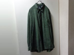 画像1: 90'S OLD GAP REPITING PATTERNE L/S COTTON SHIRTS（オールド ギャップ 総柄 ボタンダウン仕様 長袖 コットン シャツ）紺タグ（L）