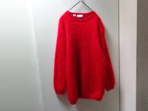 画像1: 80'S Refaella CREW-NECK LOW GAUGE MOHAIR KNIT SWEATER（ラファエラ クルーネック + ローゲージ仕様 モヘア ニット セーター）（M位)