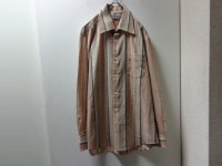 CELINE STRIPE PATTERN L/S WOOL SHIRTS（セリーヌ 織りストライプ柄 長袖 ウール シャツ）MADE IN FRANCE（2）