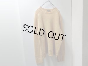 画像1: PRADA MIDDLE-GAUGE WOOL KNIT SWEATER（プラダ ミドルゲージ仕様 ウール ニット セーター）MADE IN ITALY（48）