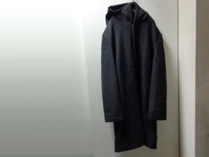 画像1: ARMANI EXCHANGE MELTON COAT WITH HOODED（アルマーニエクスチェンジフード付き メルトンコート）（XL）