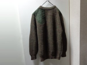 画像1: 90'S BRENIRE SHOOTING LOW-GAUGE WOOL KNIT SWEATER (ブレニア シューティング仕様　ローゲージ ウール ニット セーター)MADE IN SCOTLAND（M）