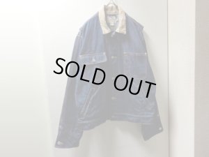 画像1: 90'S RALPH LAUREN INDIGO TRACKER DENIM JACKET（ラルフローレン インディゴデニム トラッカージャケット）1〜2WASH（L）