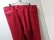 画像9: 90'S Ben Silver WIDE RED WOOL SLACKS（ベンシルバー ワイド仕様 赤ウール スラックス）MADE IN USA（実寸W38 × L30）