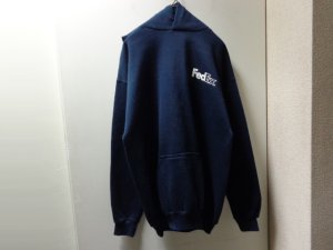 画像1: 90'S FedEX SWEAT PARKA MADE BY DISCUS（USA製 デイスカス製 フェデックス スウェットパーカー）NON WASH （L）