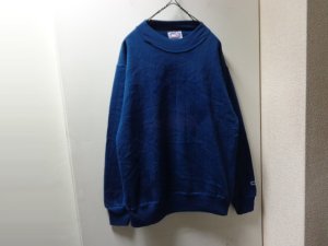 画像1: 90'S CRABLE SPORTS WEAR CREW-NECK PLAIN SWEAT（USA製 クレイブル スポーツウェア クルーネック仕様 針抜き + 無地 スウェット）ONE WASH（L）