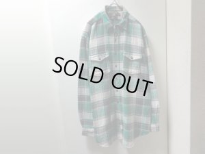 画像1: 90'S RRL OMBRECHECK PATTERN L/S HEAVEY FLANNEL SHIRTS（初期 ダブルアールエル オンブレチェック柄 長袖 ヘヴィー フランネルシャツ）三ツ星タグ（L）