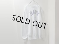 90'S USNA REVERSE WEAVE TYPE CREW-NECK SWEAT（米国海軍士官学校 リバースウィーブ タイプ クルーネック仕様 スウェット）MADE IN USA（L）