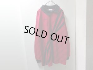 画像1: 90'S adidas TOTAL PATTERN L/S SOCCER SHIRTS（アディダス 総柄仕様 長袖 サッカーシャツ）MADE IN USA（L）
