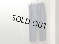 60'S MONGOMERY WARD 5POCKETS VAT DYE INDIGO DENIM PANTS（モンゴメリーワード 5ポケット仕様 バットダイ インディゴデニム パンツ）片耳付き（実寸W34 × L30）
