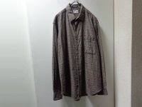 80'S Neiman Marcus REPITING PATTERN L/S COTTON SHIRTS（ニーマンマーカス 織り総柄仕様 長袖 コットン シャツ）MADE IN USA（L）