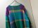画像8: 90'S RALPH LAUREN CHECK PATTERN LOW-GAUGE COTTON KNIT SWEATER（ラルフローレン チェック柄 ローゲージ仕様 コットン ニット セーター）無地仕様（M）