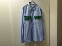 NEW COMME des GARCONS HOUNDSTOOTH SWITCHING PATTERN L/S COTTON SHIRTS（新品 コム デ ギャルソン 千鳥格子柄 切替し仕様 長袖 コットンシャツ）MADE IN FRANCE（L）