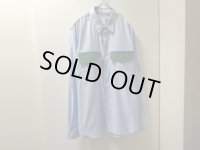 NEW COMME des GARCONS HOUNDSTOOTH SWITCHING PATTERN L/S COTTON SHIRTS（新品 コム デ ギャルソン 千鳥格子柄 切替し仕様 長袖 コットンシャツ）MADE IN FRANCE（L）