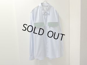 画像1: NEW COMME des GARCONS HOUNDSTOOTH SWITCHING PATTERN L/S COTTON SHIRTS（新品 コム デ ギャルソン 千鳥格子柄 切替し仕様 長袖 コットンシャツ）MADE IN FRANCE（L）