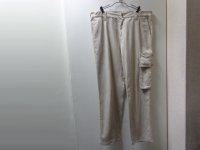 YOHJI YAMAMOTO POUR HOMME COTTON × POLYESTER　CARGO PANTS（ヨウジヤマモト プールオム 織りストライプ柄入り コットン × ポリエステル混紡 カーゴパンツ）MADE IN JAPAN（W36 × L29.5）