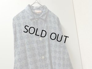 画像2: 60'S Jordan Marsh Company REPEATING PATTERNE L/S COTTON PAJAMA SHIRTS(ジョーダンマーシュカンパニー 総柄仕様 長袖 コットン パジャマ シャツ)(B)