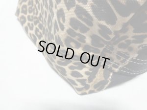 画像9: 00'S LAND'S END BLACK CANVAS × LEOPARD PATTERNTOTE BAG WITH ZIPPER（ランズエンド ジップ付き 黒キャンバス × 豹柄切替し仕様 トートバッグ）NON WASH