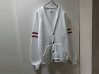 80'S JERZEES BY RUSSELL BICOLOR SWEAT CARDIGAN（ジャージーズ バイ ラッセル バイカラー切替し仕様 スウェット素材 カーディガン）MADE IN USA（L）