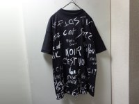 90'S BLACK TOTAL PATTERNE T-SHIRTS（黒総柄仕様 Tシャツ）DEAD STOCK（XL位）