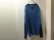画像1: 90'S LAND'S END CREW NECK + LOW-GAUGE INDIGO DYED COTTON KNIT SWEATER（ランズエンド クルーネック ＋ ローゲージ仕様 インディゴ染め コットンニット セーター）MADE IN USA（XL） (1)