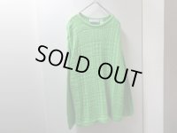 90'S A KNITCH  MIDDLE-GAUGE COTTON KNIT SWEATER（ア ニッチ アバブ ミドルゲージ仕様 コットン ニット セーター）MADE IN USA（L）