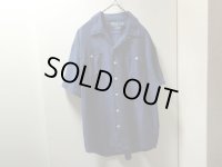 00'S RALPH LAUREN OPEN COLLAR S/S LINEN × SILK SHIRTS（ラルフローレン 開襟仕様 半袖 リネン × シルク混紡 シャツ）BEACH CAMP（L）