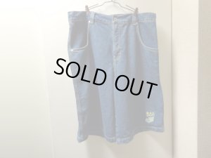 画像1: 00'S JNCO BAGGY INDIGO DENIM SHORTS（ジンコ 土管型 バギー仕様 インディゴデニム ショーツ）DEAD STOCK（実寸W42）
