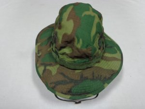 画像2: 60'S U.S. MILITALY ERDL GREEN LEAF CAMO PATTERN TROPICAL COMBAT HAT（1969年製 米軍 ERDL グリンリーフ迷彩柄 トロピカル コンバット ハット）